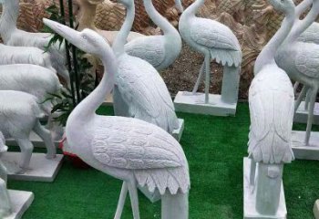 淮安花岗岩仙鹤雕塑，给您的家增添浓浓的古典风情