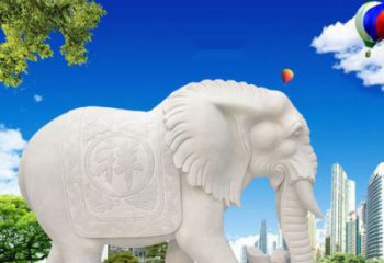 淮安唯美大象石雕，祥和吉祥如意