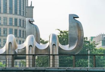 淮安中领雕塑：街头抽象骆驼雕塑