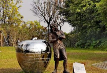 淮安中领雕塑定制牛顿公园雕塑