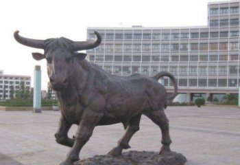 淮安老牛动物广场铜雕，专业定制精美动物雕塑