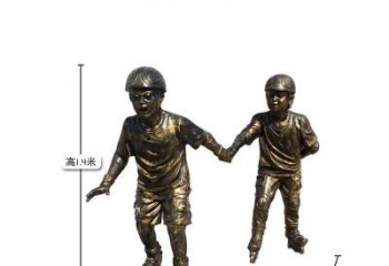 淮安中领雕塑推出的趣味滑冰儿童雕塑一直是客户…