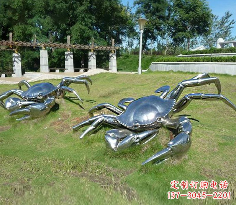 淮安精美不锈钢螃蟹雕塑