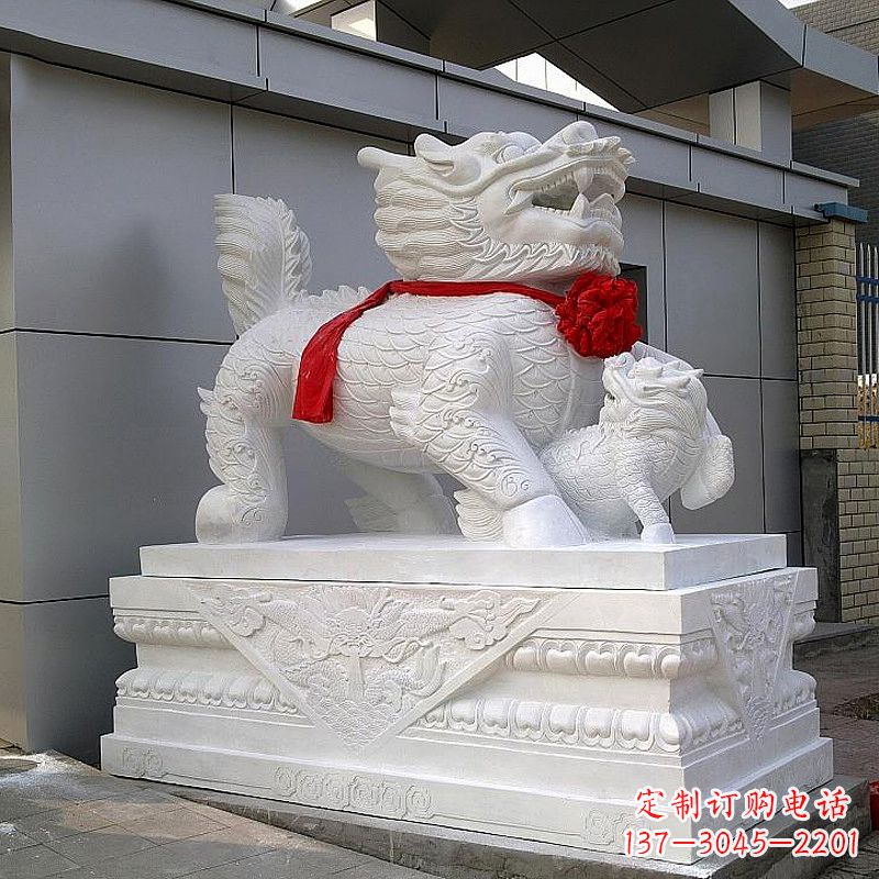 淮安超精美的中国麒麟石雕