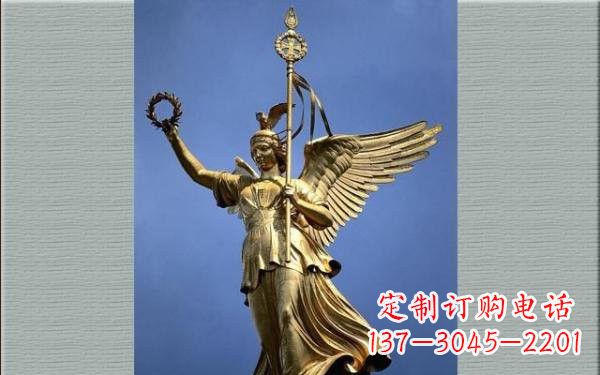 淮安优雅的胜利女神铜雕