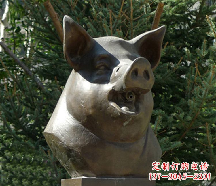 淮安十二生肖猪首铜雕,让你敬佩万年历史的艺术精髓