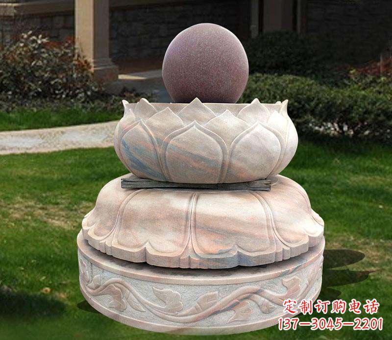 淮安石雕小区风水球雕塑