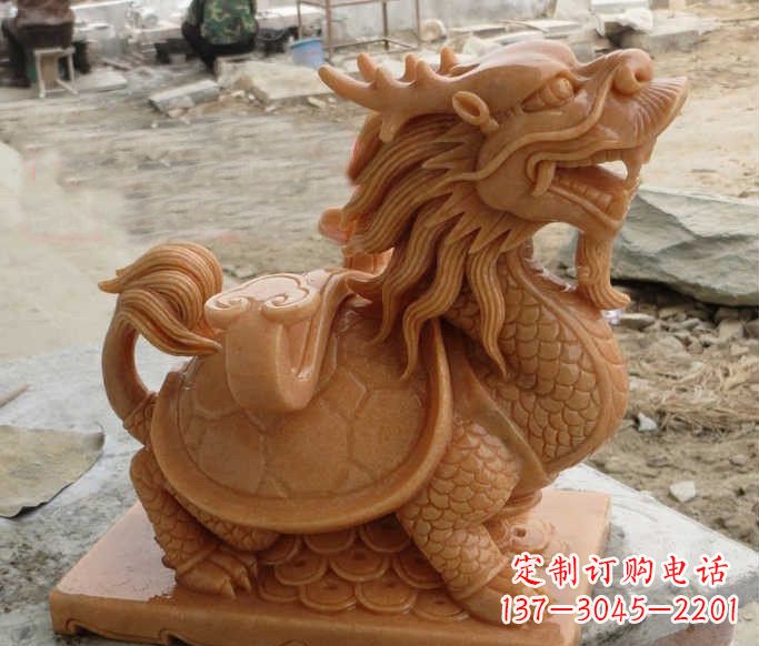 淮安石雕招财龙龟