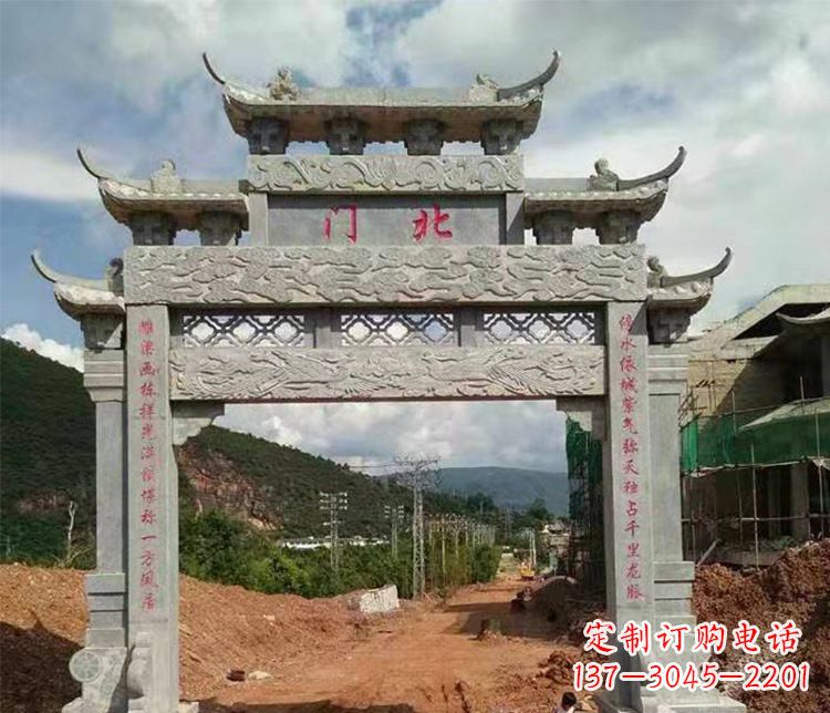 淮安石牌坊单门牌坊石雕