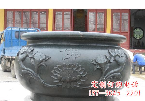 淮安水缸寺庙铜雕 (2)