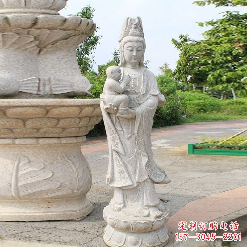淮安送子观音汉白玉石雕