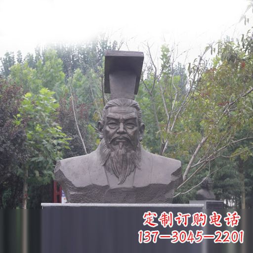 淮安隋朝开国皇帝隋文帝杨坚石雕头像