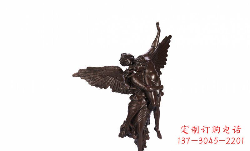 淮安天使玻璃钢仿铜人物雕塑