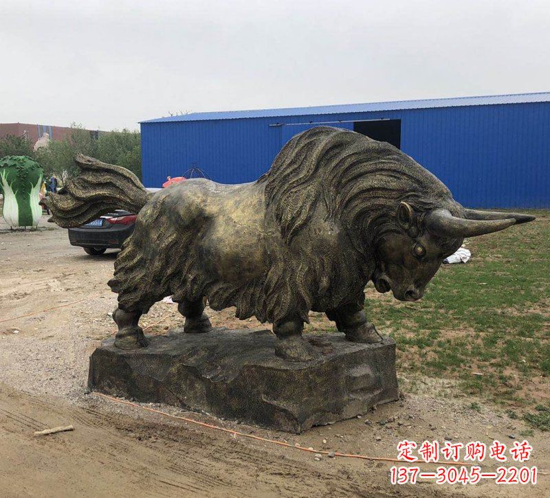 淮安铜雕奔牛雕塑