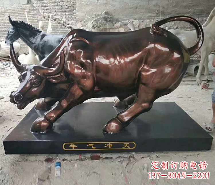 淮安铜雕城市牛气冲天