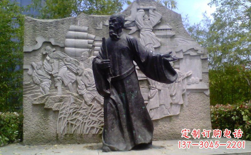 淮安铜雕古代名人雕塑