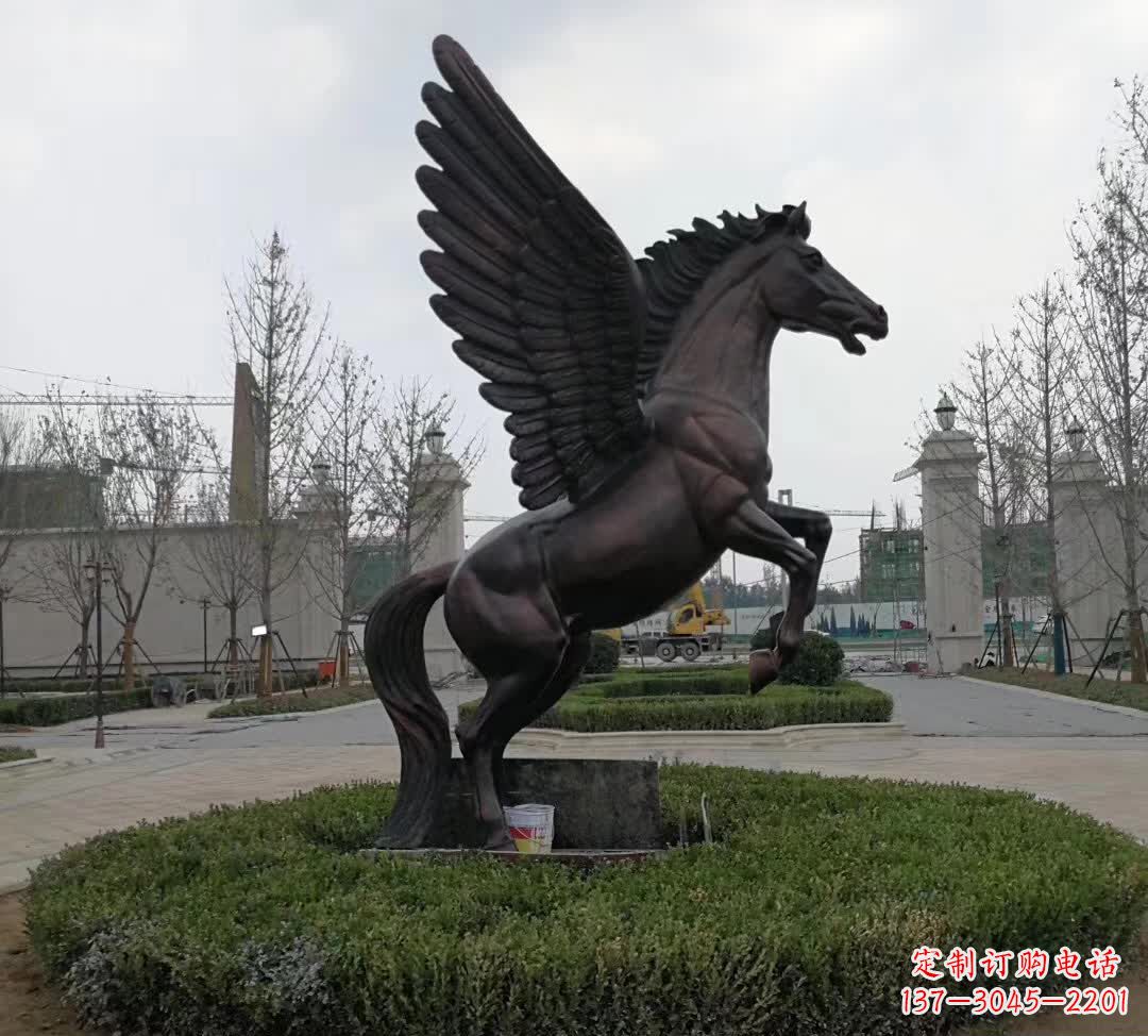 淮安铜雕景观飞马