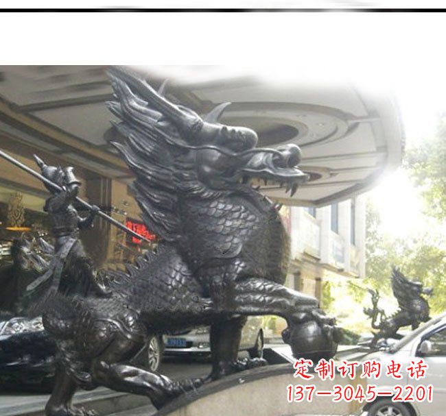 淮安铜雕麒麟公司门口神兽雕塑