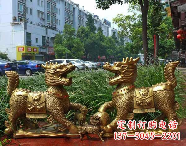 淮安铜雕麒麟神兽