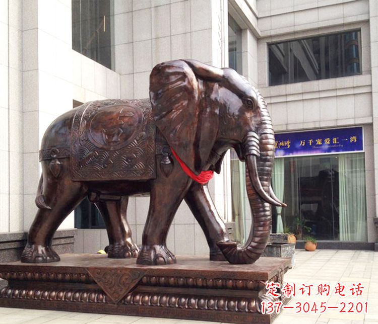 淮安铜雕企业招财大象
