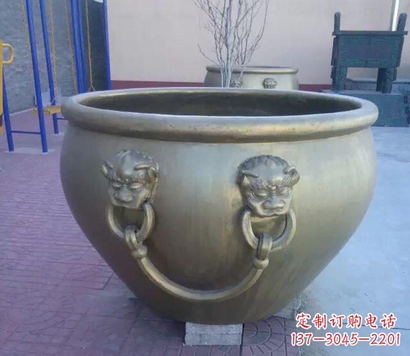 淮安铜雕水缸