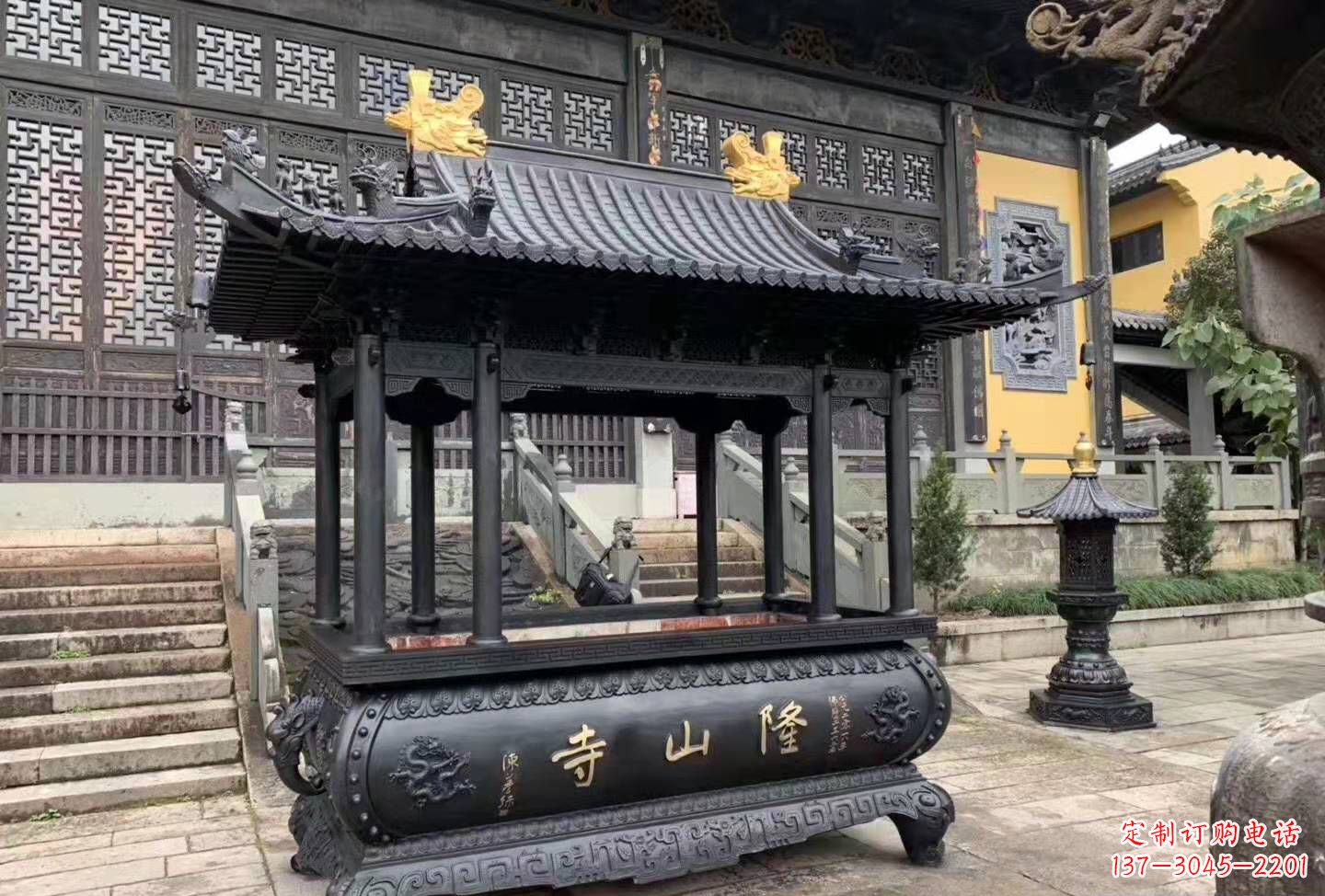 淮安铜雕香炉寺庙景观户外摆件