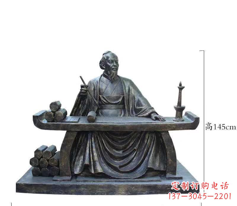 淮安铜雕张仲景人物