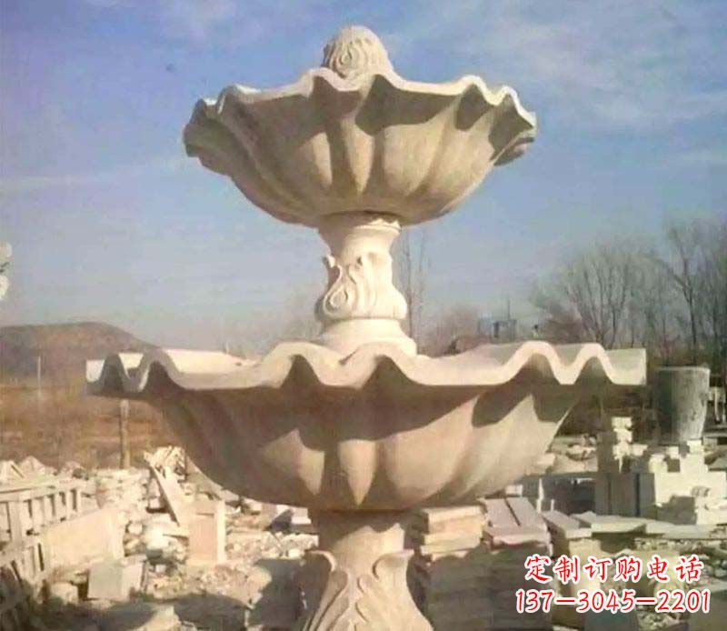 淮安晚霞红大型喷泉石雕