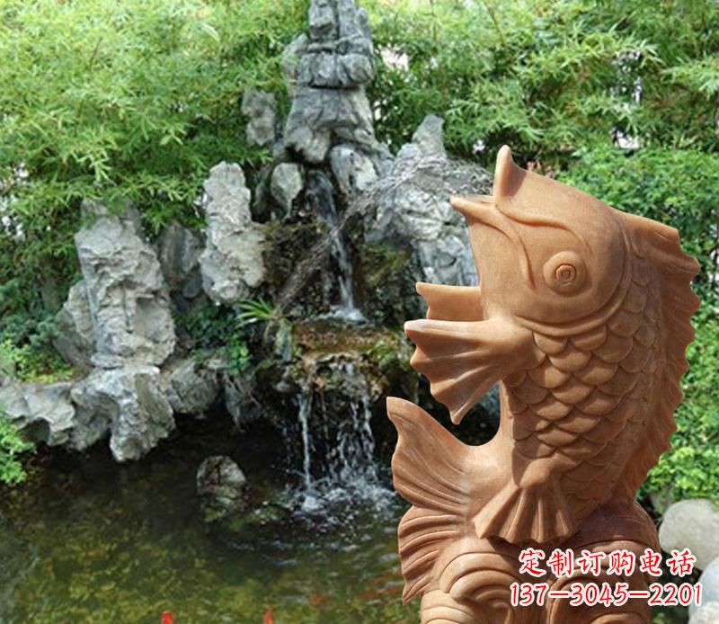 淮安晚霞红鲤鱼喷泉