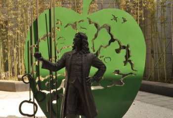淮安牛顿公园铜雕，艺术品升华人物形象