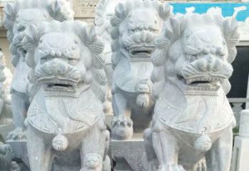 淮安企业景观装饰大理石狮子雕塑