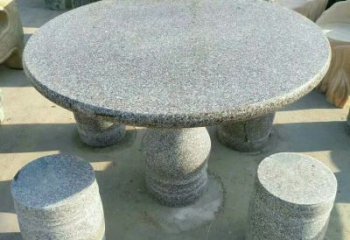 淮安青石石桌凳雕塑——精致质感创意生活