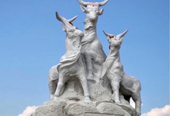淮安多彩山羊雕塑精美制作