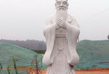 淮安中领雕塑：精致雕刻的少海公园孔子雕像