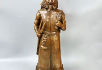 淮安尊贵的神农大帝铜雕塑