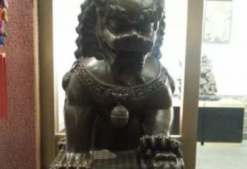淮安中领雕塑的铜质静谧雄狮雕塑是一件优雅而充…