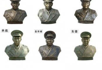 淮安近代名人铜雕头像雕塑