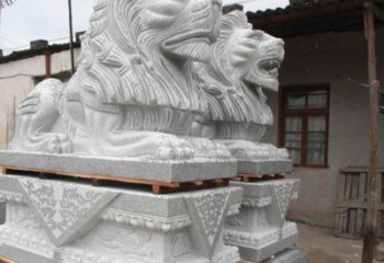淮安港币狮子雕塑，华丽展现华夏气势