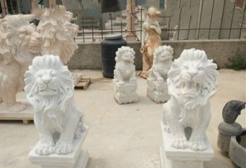 淮安传承欧式历史的狮子雕塑