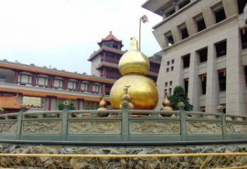 淮安铜雕葫芦公园景观雕塑