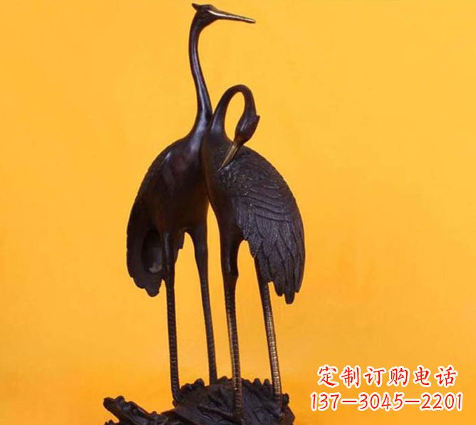 淮安仙鹤雕塑铜