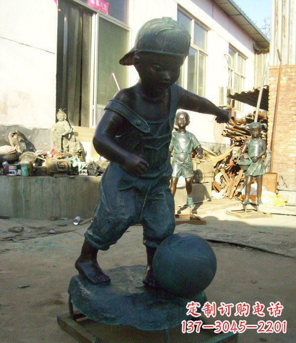 淮安小孩玩耍青铜人物铜雕