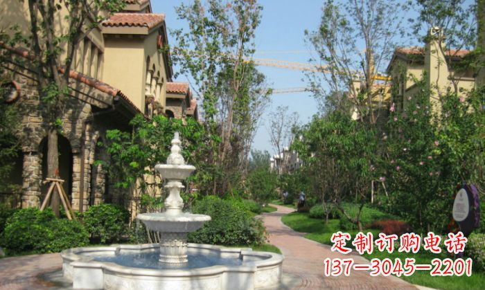淮安小区景观大理石喷泉石雕 (5)