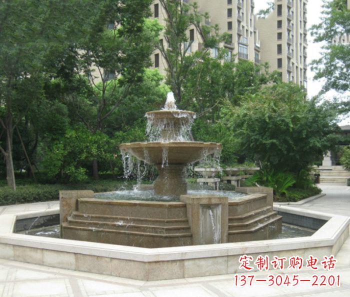 淮安小区景观大型喷泉石雕 (7)