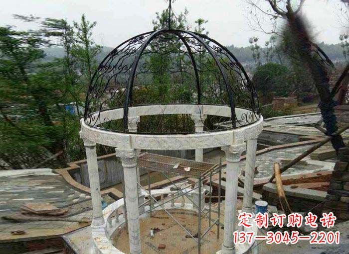 淮安小区欧式圆顶凉亭石雕