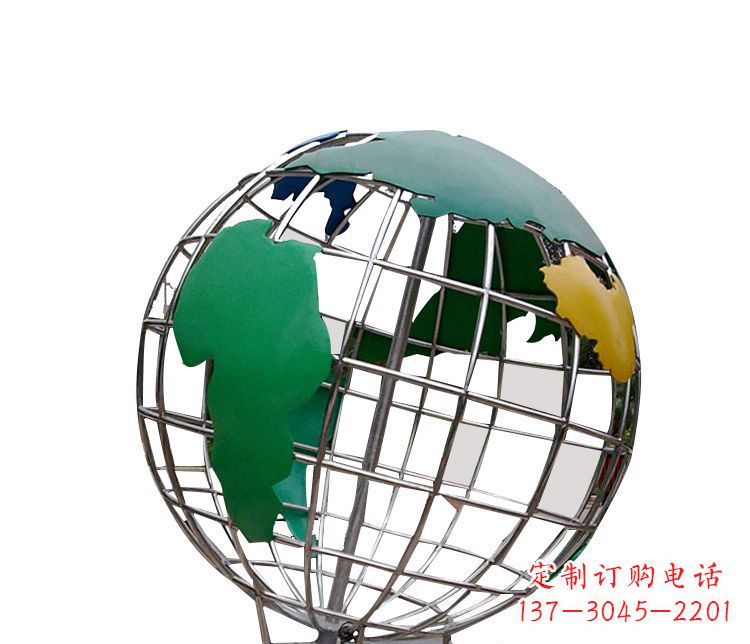 淮安校园不锈钢地球仪摆件雕塑