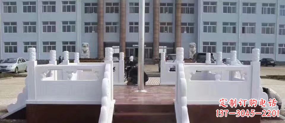 淮安校园汉白玉升旗台石雕