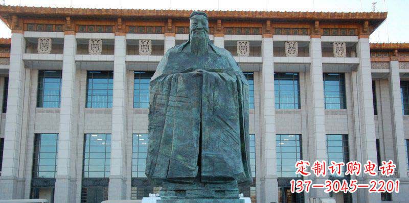 淮安校园孔子景观铜雕