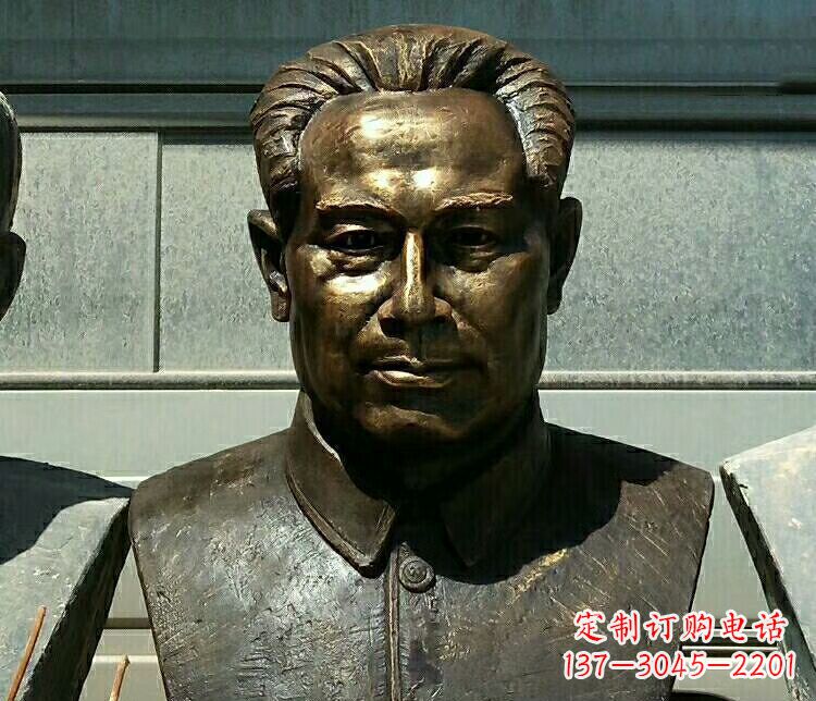 淮安校园周恩来胸像铜雕