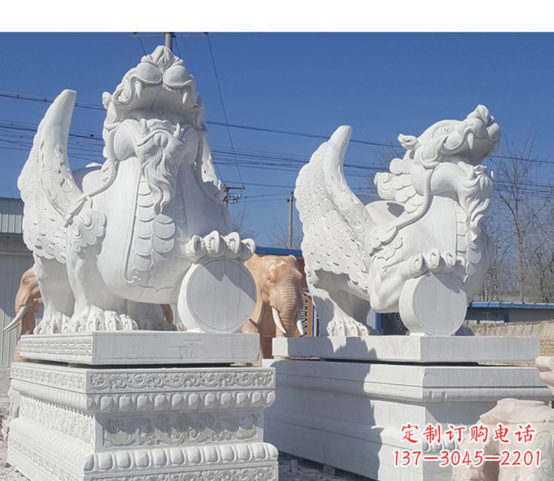 淮安獬豸法院门口神兽石雕